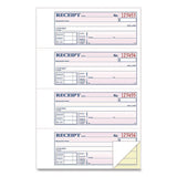 Money/rent Receipt Book, Two-part Carbonless, 7.13 X 2.75, 200 Forms Total