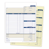Multipart Job Invoice Forms, Two-part Carbonless, 8.5 X 10.94, 100 Forms Total