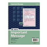 Important Message Book, Two-part Carbonless, 4 Forms/sheet, 200 Forms Total
