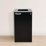 29 Gallon Trash/recycling Cans, Steel, Blue Recycling Can, Green Recycling Can, Black Trash Can With Square Lids