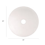 Xtract Melamine Floor Pad, 20" Diameter, White/brown, 5/carton