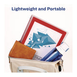 Flexi-view Binder With Round Rings, 3 Rings, 1" Capacity, 11 X 8.5, Red