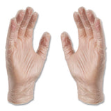 Industrial Vinyl Gloves, Small, Clear, 100/box