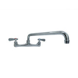 Workforce Standard Duty Faucet, 4.62" Height/12" Reach, Chrome-plated Brass, Ships In 4-6 Business Days
