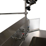 Workforce Prerinse Add-a-faucet, 8" Height, Chrome, Ships In 4-6 Business Days