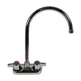 Workforce Standard Duty Faucet, 12.38" Height/8" Reach, Chrome-plated Brass, Ships In 4-6 Business Days