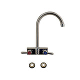 Evolution Splash Mount Stainless Steel Faucet, 9.06" Height/4.5" Reach, Stainless Steel, Ships In 4-6 Business Days