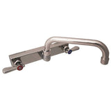 Evolution Splash Mount Stainless Steel Faucet, 4.63" Height, 8" Reach, Stainless Steel, Ships In 4-6 Business Days