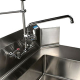 Workforce Prerinse Add-a-faucet, 4.62" Height/12" Reach, Chrome, Ships In 4-6 Business Days