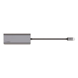 Connect 6-in-1 Usb-c Multiport Adapter Hub, 6-port, Gray