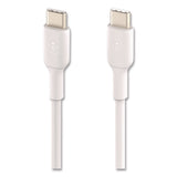 Boost Charge Usb-c To Usb-c Cable, 3.3 Ft, White, 2/pack