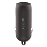 Boost Charge Usb-pd Car Charger + Lightning To Usb-c Cable, 30 W, Usb-c, Black