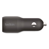 Boost Charge Dual Car Charger With Pps, Usb-a/usb-c, Black