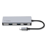 Connect 5-in-1 Multiport Adapter Hub, Gray