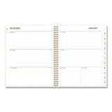 Laurel Weekly/monthly Planner, Springtime Floral Artwork, 11 X 8.5, Mint Green/multicolor Cover, 12-month (jan To Dec): 2025