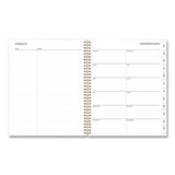 Laurel Weekly/monthly Planner, Springtime Floral Artwork, 11 X 8.5, Mint Green/multicolor Cover, 12-month (jan To Dec): 2025