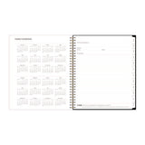 Nevaeh Monthly Planner, Floral Artwork, 10 X 8, Black/multicolor Cover, 12-month (jan To Dec): 2025