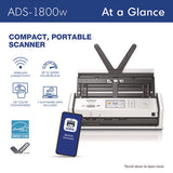 Ads-1800w Compact Desktop Scanner, 600 Dpi X 600 Dpi Optical Resolution, 20-sheet Duplex Auto Document Feeder