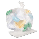 High Density Can Liners, 16 Gal, 7 Microns, 24" X 31", Natural, 50 Bags/roll, 20 Rolls/carton