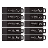 Datastick Pro Usb 3.2 Type A Flash Drive, 128 Gb, Black, 10/pack