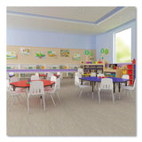Markerboard Activity Tables, Rectangular, 48" X 24" X 19" To 29", White Top, Black Legs, 4/pallet, Ships In 4-6 Business Days