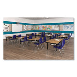 Markerboard Activity Tables, Rectangular, 60" X 24" X 19" To 29", White Top, Black Legs, 4/pallet, Ships In 4-6 Business Days