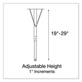 Adjustable Activity Table, Rectangular, 60" X 30" X 19" To 29", Med Oak Top, Black Legs, 4/pallet, Ships In 4-6 Business Days