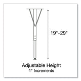 Adjustable Activity Tables, Square, 48" X 48" X 19" To 29", Medium Oak Top, Black Legs, 4/pallet, Ships In 4-6 Business Days