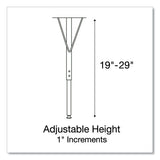 Adjustable Activity Table, Kidney Shape, 72" X 48" X 19" To 29", Med Oak Top, Gray Legs, 4/pallet, Ships In 4-6 Business Days