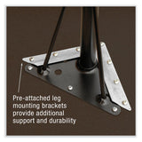 Adjustable Activity Tables, Kidney Shaped, 72" X 48" X 19" To 29", Gray Top, Black Legs, 4/pallet, Ships In 4-6 Business Days