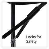 Adjustable Folding Table, Rectangular, 48" X 24" X 22" To 32", Gray Top, Black Legs, 4/pallet, Ships In 4-6 Business Days