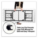 Adjustable Folding Table, Rectangular, 48" X 24" X 22" To 32", Mocha Top, Brown Legs, /pallet, Ships In 4-6 Business Days