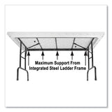 Adjustable Folding Tables, Rectangular, 60" X 30" X 22" To 32", Blue Top, Black Legs, 4/pallet, Ships In 4-6 Business Days