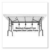Adjustable Folding Tables, Rectangular, 72" X 30" X 22" To 32", Mocha Top, Brown Legs, 4/pallet, Ships In 4-6 Business Days