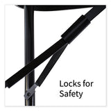 Adjustable Folding Tables, Rectangular, 72" X 30" X 22" To 32", Blue Top, Black Legs, 4/pallet, Ships In 4-6 Business Days