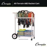 All-terrain Abs Racket Cart, 20" Wide X 33" Long, White