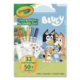 Bluey Color And Sticker Activity Set, (32) Coloring Sheets, (51) Stickers, (5) Pip-squeaks Markers