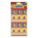 Crayons, 4 Assorted Colors, 4/box, 12 Boxes/pack