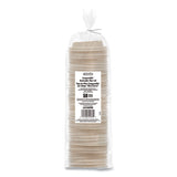 Fiber Lids For Paper Cups, Fits 10 Oz To 24 Oz Cups, Tan, 1,000/carton