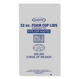 Lids For Foam Cups And Containers, Fits 32 Oz/44 Oz Hot Cups, Plastic, Translucent, 500/carton