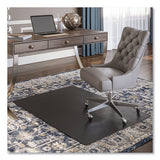 Economat Carpet Chair Mat, Rectangular, 46 X 60, Black, Ships In 4-6 Business Days
