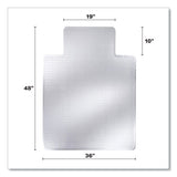 Duramat Moderate Use Chair Mat For Low Pile Carpeting, Lipped, 36 X 48, Clear, 25/pallet, Ships In 4-6 Business Days