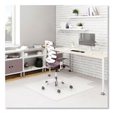 Duramat Moderate Use Chair Mat For Low Pile Carpeting, Lipped, 45 X 53, Clear, 50/pallet, Ships In 4-6 Business Days