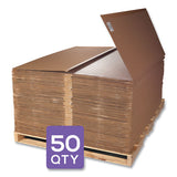 Duramat Moderate Use Chair Mat For Low Pile Carpeting, Lipped, 45 X 53, Clear, 50/pallet, Ships In 4-6 Business Days