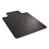 Economat Hard Floor Chair Mat, Lipped, 36 X 48, Black, Ships In 4-6 Business Days