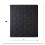 Economat Hard Floor Chair Mat, Rectangular, 45 X 53, Black, Ships In 4-6 Business Days