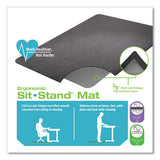 Ergonomic Sit Stand Mat, 48 X 36, Black, 25/pallet, Ships In 4-6 Business Days