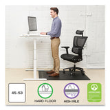 Ergonomic Sit Stand Mat, 53 X 45, Black, 25/pallet, Ships In 4-6 Business Days