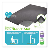Ergonomic Sit Stand Mat, 53 X 45, Black, 25/pallet, Ships In 4-6 Business Days