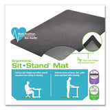 Ergonomic Sit Stand Mats, 60 X 46, Black, 25/pallet, Ships In 4-6 Business Days